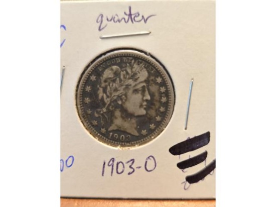 1903O BARBER QUARTER XF