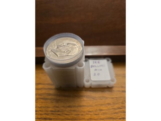 ROLL OF 20 MIXED IKE DOLLARS