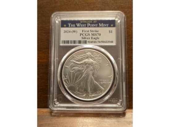 2024 (W) SILVER EAGLE PCGS MS70