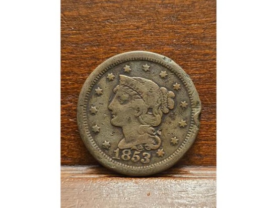 1853 LARGE CENT