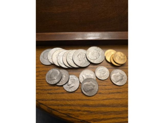 MISC U.S. COINS INCLUDING 8 IKE DOLLARS