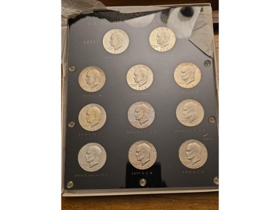 PROOF IKE DOLLARS SET IN HOLDER
