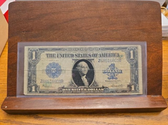 1923 $1. SILVER CERTIFICATE HORSE BLANKET NOTE SERIAL # Z68516801B