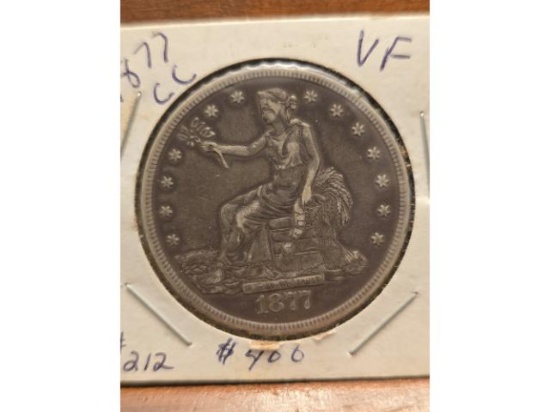1877CC TRADE DOLLAR XF