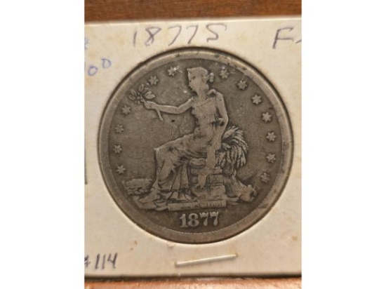 1877S TRADE DOLLAR VG