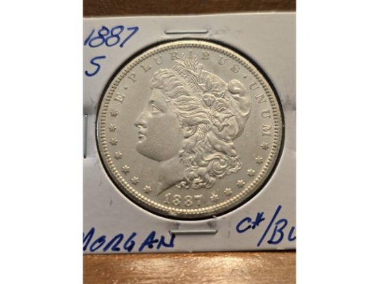 1887S MORGAN DOLLAR BU