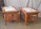 Medium Brown End Table Red Elm