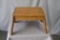 Foot Stool by Mike Hostetlet (Oak flooring from the 1896 Walnut Creek Church)