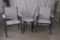 2 Poly Chairs and End Table