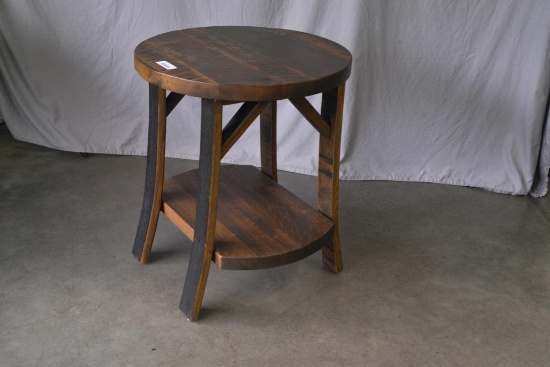 Barrel End Table