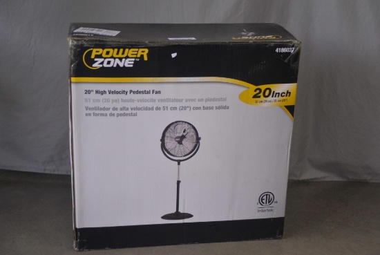 Power Zone 20 inch Pedestal Fan
