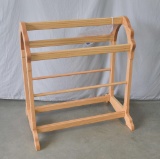 Red Oak Quilt Rack