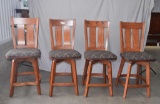 4 Swivel Barstool Chairs