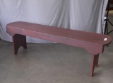 5-Ft Poplar Bench Engraved with MCC 2025