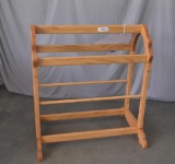 Red Oak Quilt Rack