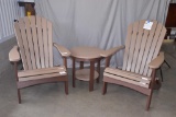 2 Adirondack Chair and Table