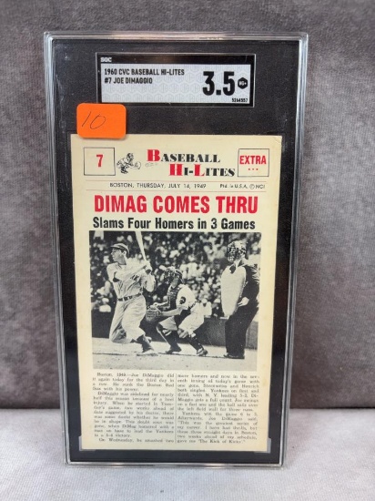 1960 CVC baseball High- Lights, Joe Di Maggio, SGC  VG+