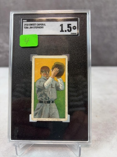 1910 Sweet Caporal T206, Jim Stephens, SGC fair