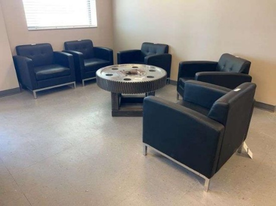 (5) waiting room chairs- table not included
