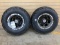 (2) 23X10.50-12 VISION TIRES ON ALUMINUM WHEELS