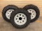 (3) KENDA K585 26X9.00-14 ON 4 LUG ARCTIC CAT WHEELS