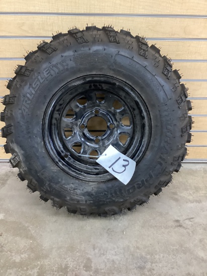 TRAIL CARLISLE TRAIL PRO TIRE ON BLACK STEEL WHEEL