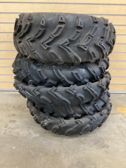 (5) KENDA 25X10-12 TIRES