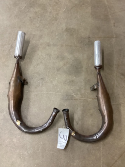 SET OF YAMAHA BANSHEE DRAG PIPES WITH SILENCER CANS