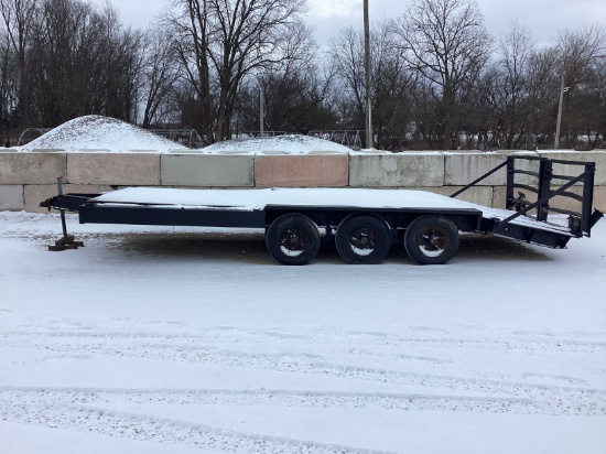 7'10" X 20' TRIPLE AXLE STEEL TRAILER