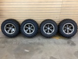 (4) 23X10.5-12 KENDA TERRA TRAC TIRES ON ALUMINUM WHEELS