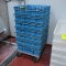 stack of produce bins on cart