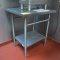 stainless table/equipment stand w/ undershelf