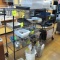 wire shelving unit, on casters, NSF