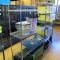 wire shelving unit, on casters, NSF