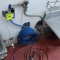 cleaning chemical mixer w/ hose & hanger