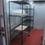 wire shelving units, on casters, NSF