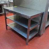 stainless table w/ 2) undershelves