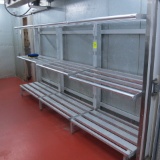 aluminum cooler racks, 3 sections