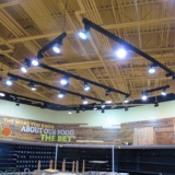 track lights & track in produce & meat dept area