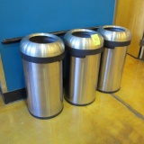 silver waste receptacles