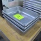 stainless pans, 1/2 size x 4