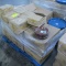 pallet of new clay saucers