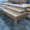 3-tiered merchandiser w/ solid oak top, like new