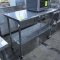 stainless table/cart w/ wire undershelf