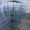 wire shelving unit, NSF, on casters
