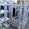 aluminum cooler rack, w/ 2) shelves on 2 & 3) shelves on 1