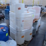 plastic barrels, assorted sizes