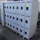 employee lockers, 3 holes each
