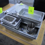 stainless pans, assorted sizes