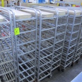 aluminum tray racks w/ trays